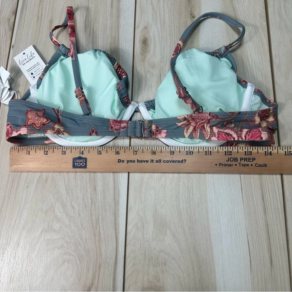 NWT Cupshe Bikini‎ Floral High Waisted Underwire Size Large